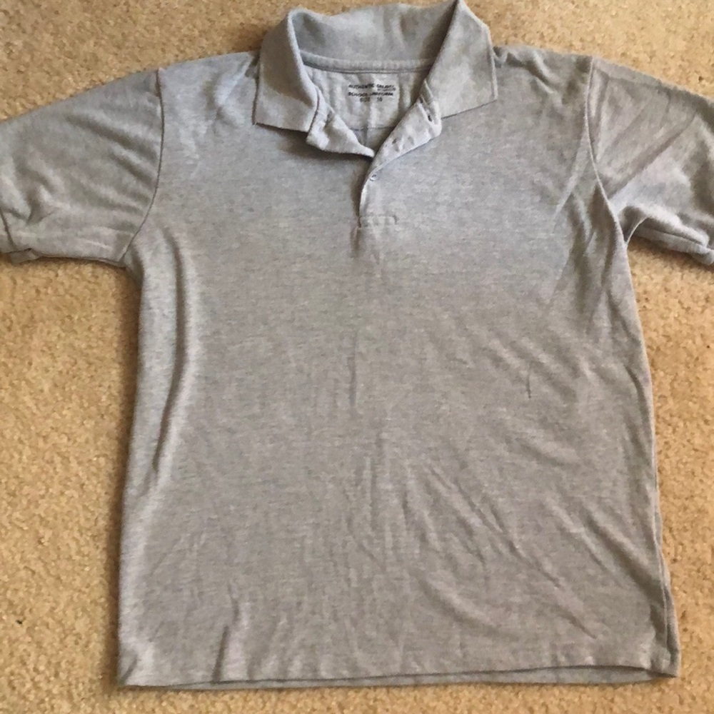 BIG BOYS - Gray Polo Shirt 👕 - Size 16